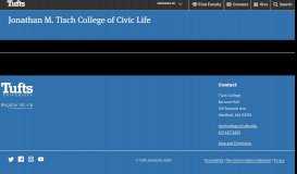 
							         Tufts 1+4 Application Process | Jonathan M. Tisch College of Civic Life								  
							    