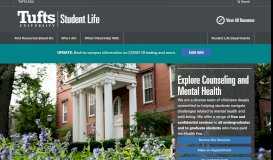 
							         Tufts Student Services - Tufts University								  
							    