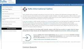 
							         Tufts Travel Registry								  
							    