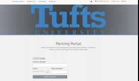
							         Tufts University - Parking Portal: Public Safety								  
							    