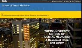 
							         Tufts University School of Dental Medicine								  
							    