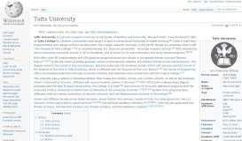 
							         Tufts University - Wikipedia								  
							    