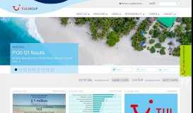 
							         TUI Group – The world's number one tourism business								  
							    