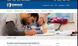 
							         Tuition & Aid | Emmaus Bible College								  
							    