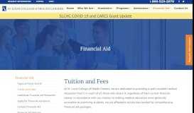 
							         Tuition and Fees - St. Louis College of Health Careers								  
							    