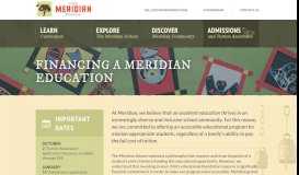 
							         Tuition Assistance - The Meridian School								  
							    