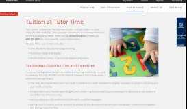 
							         Tuition - Cost of Child Care, Daycare Price | Tutor Time								  
							    