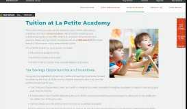 
							         Tuition - Cost of Child Day Care | La Petite Academy								  
							    