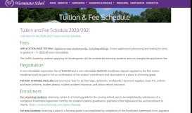 
							         Tuition & Fee Schedule for Westminster | Westminster School								  
							    