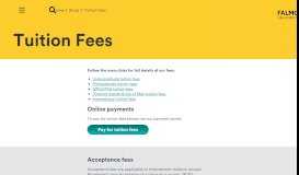 
							         Tuition Fees | Falmouth University								  
							    