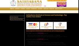 
							         Tuition Fees - Sathyabama								  
							    