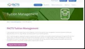 
							         Tuition Management - FACTS Management								  
							    