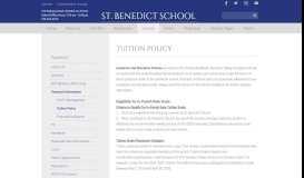 
							         Tuition Policy - St. Benedict Catholic School - Holmdel, NJ								  
							    