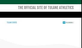
							         Tulane University Athletics - Official Athletics Website								  
							    