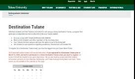
							         Tulane University Undergraduate Admission ... - Green Wave Portal								  
							    