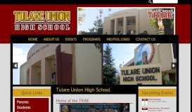 
							         Tulare Union High School - Tulare Joint Union High School District								  
							    