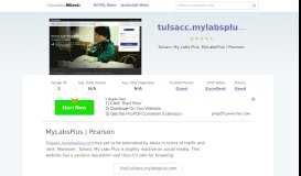 
							         Tulsacc.mylabsplus.com website. MyLabsPlus | Pearson.								  
							    