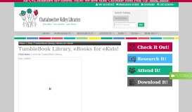 
							         TumbleBook Library, eBooks for eKids! - Chattahoochee ...								  
							    