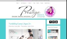 
							         Tumbling Camp - Prestige Dance Studio								  
							    