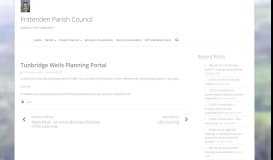 
							         Tunbridge Wells Planning Portal – Frittenden Parish Council								  
							    