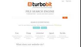 
							         turbobit.net Home and File Search Engine								  
							    