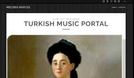 
							         Turkish Music Portal – Melissa Maples								  
							    