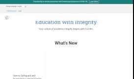
							         Turnitin: Promote Academic Integrity | Improve Student ...								  
							    