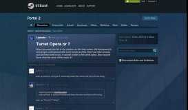 
							         Turret Opera or ? :: Portal 2 Általános témák - Steam Community								  
							    