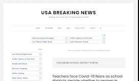 
							         Tuscarora school district portal – USA Breaking News								  
							    