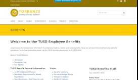 
							         TUSD Employee Benefits | Benefits								  
							    