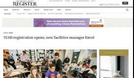 
							         TUSD registration opens, new facilities manager hired – Orange ...								  
							    