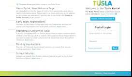 
							         Tusla Portal								  
							    