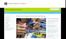 
							         TUTCRIS Home - Tampere University of Technology								  
							    
