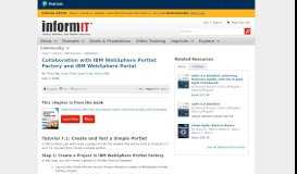 
							         Tutorial 7.1: Create and Test a Simple Portlet | Collaboration with IBM ...								  
							    