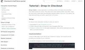 
							         Tutorial : Drop-in Checkout | Checkout & Self-Serve portal - Chargebee								  
							    