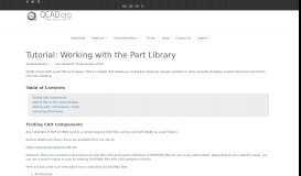 
							         Tutorial: Working with the Part Library - QCAD								  
							    