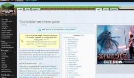 
							         Tutorials/Achievement guide – Official Minecraft Wiki								  
							    