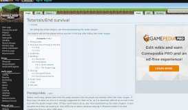 
							         Tutorials/End survival – Official Minecraft Wiki								  
							    