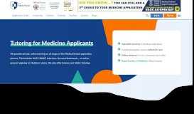 
							         Tutoring for Medical School Applications - The Medic Portal								  
							    