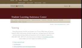 
							         Tutoring : Student Learning Assistance Center : Texas State University								  
							    