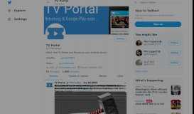 
							         TV Portal (@TVPortalApp) | Twitter								  
							    