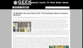 
							         TV REVIEW: Rick And Morty S3E7 'The Ricklantis Mixup' (Contains ...								  
							    