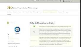 
							         TÜV SÜD Akademie GmbH - Ihre Weiterbildung | Beratungsstellen ...								  
							    
