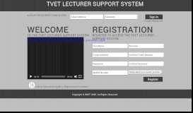 
							         TVET Lecturer Support System Already Registered? Sign in here: E ...								  
							    