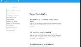 
							         TweetDeck FAQs - Twitter Help Center								  
							    
