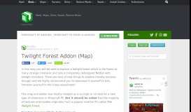 
							         Twilight Forest Addon (Map) | Minecraft PE Mods & Addons								  
							    