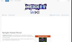 
							         Twilight Forest Portal - Hexxit Wiki								  
							    