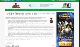 
							         Twilight Princess Bomb Bags - Zelda Wiki - Neoseeker								  
							    