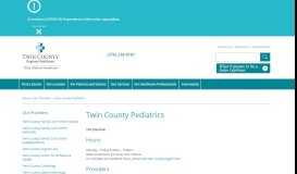 
							         Twin County Pediatrics								  
							    
