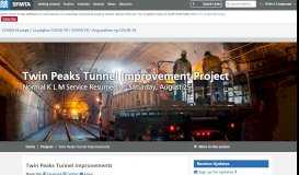 
							         Twin Peaks Tunnel Improvements | SFMTA								  
							    